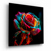 Rose Glass Wall Art.